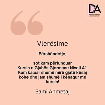 Përshëndetje nga Diellëza Academy!