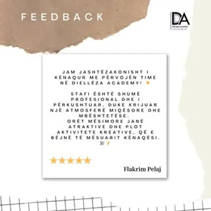 Po e nisim ditën me një feedback nga një nga studentet tanë.