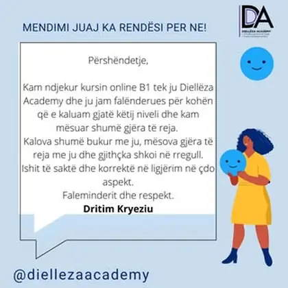 Një nga studentët tanë ndau me ne përshtypjet e tij pasi ndoqi kursin e gjuhës gjermane,…