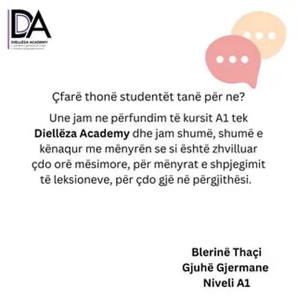 Po e nisim ditën me një feedback nga një nga studentet tona.