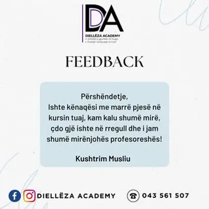 Kushtrim Musliu ka përfunduar tek ne nivelin A1 të gjuhës gjermane, ku me këtë rast ai ka…