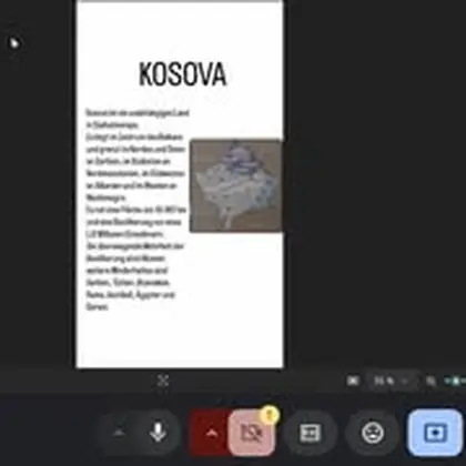 Po e ndajmë me juve një nga prezantimet e grupit në nivelin B1 të gjuhës gjermane.