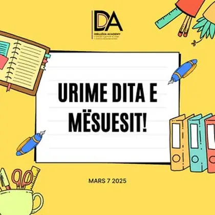 Urime Dita e Mësuesit!