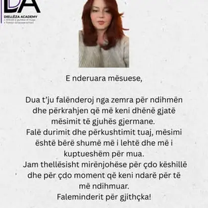 Mirënjohje që na mbush zemrën!