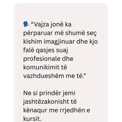 Jo vetëm një kurs.