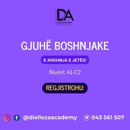 Mëso Gjuhën Boshnjake, nga A1 deri në C2!