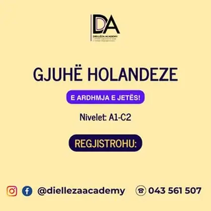 Mëso Gjuhën Holandeze – nga A1 deri në C2!