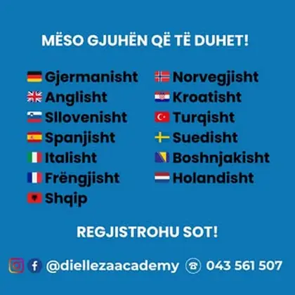 Cilën gjuhë dëshiron të mësosh?