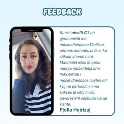 Një tjetër sukses në gjermanisht, niveli C1 i përfunduar me sukses!