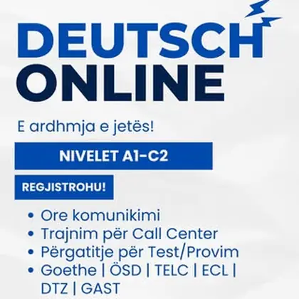 Mëso Gjermanisht Online, nga A1 deri te C2!