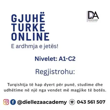 Mëso Turqisht, gjuha e kulturës & mundësive!