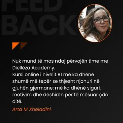 Nga A1 te B1, rrugëtimi me këtë kurs nuk ka qenë thjesht mësim i gjermanishtes, por një…