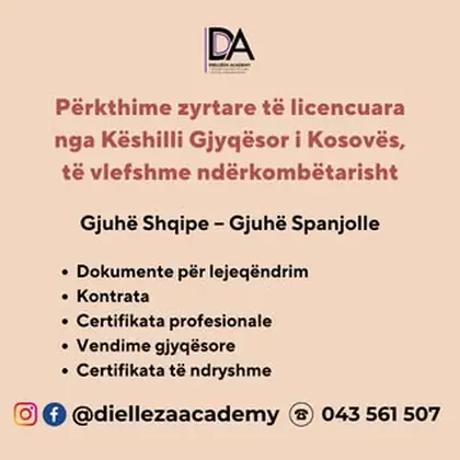 Përkthime zyrtare dhe të licencuara!
