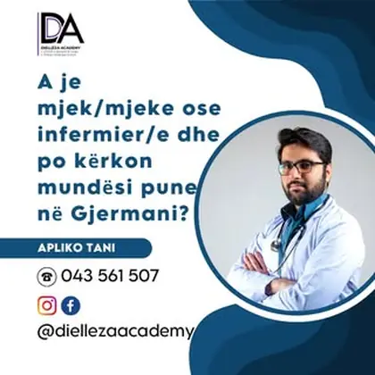 A je mjek/mjeke apo infermier/e dhe po kërkon mundësi pune në Gjermani?