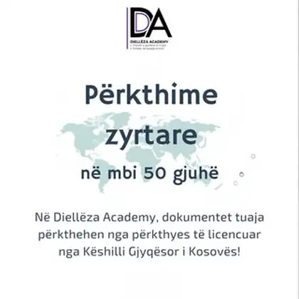 Përkthime Zyrtare në mbi 50 gjuhë të botës!