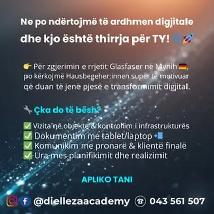 E ARDHMJA DIGJITALE PO NDËRTOHET – A JE TI PJESË E SAJ?