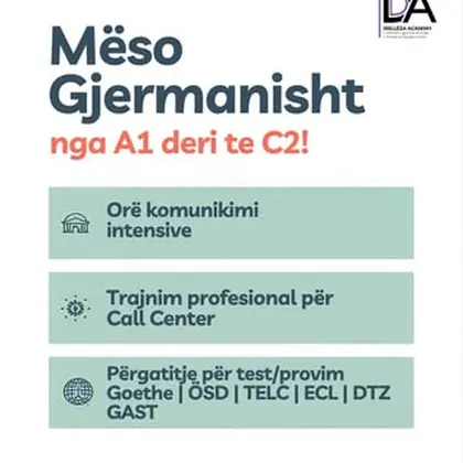 MËSO GJERMANISHT ONLINE – NGA A1 DERI NË C2!
