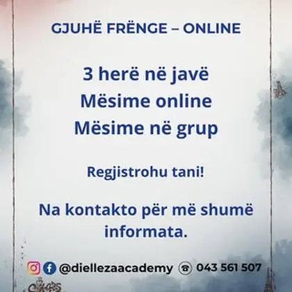 FRËNGJISHTJA PO VJEN ONLINE!