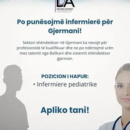 Mundësi punësimi në Gjermani për infermiere pediatrike!