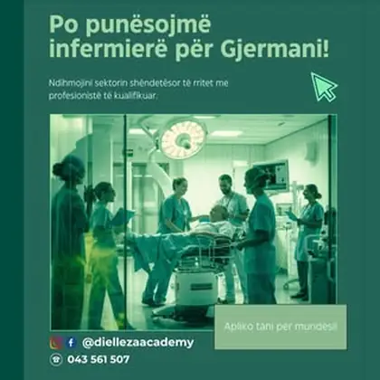 Po punësojmë infermierë për Gjermani!