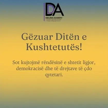 Gëzuar Ditën e Kushtetutës!