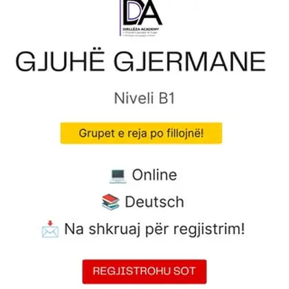 GJUHË GJERMANE – NIVELI B1