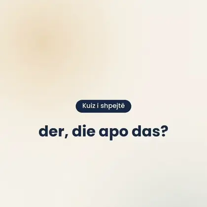 Mini-kuiz: der, die apo das?