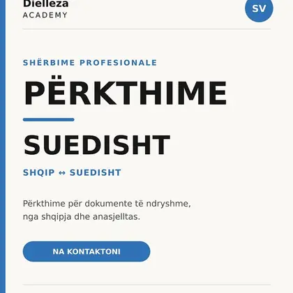 Përkthime profesionale Shqip ↔ Suedisht