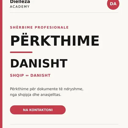 Përkthime profesionale Shqip ↔ Danisht