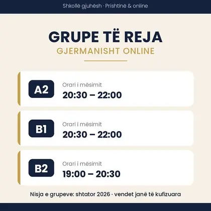 Grupe të reja gjermanisht online