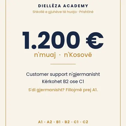 1.200 € n'muaj. N'Kosovë.